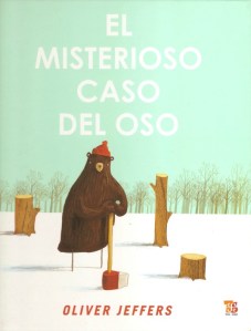 La portada de El misterioso caso del oso, de Oliver Jeffers.