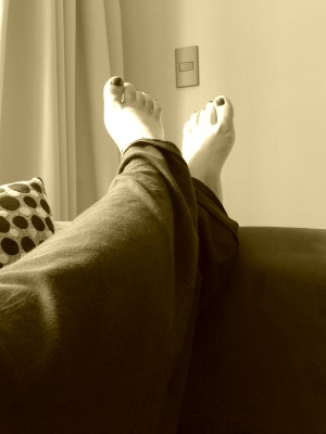 Cansada de estar cansada.